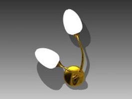 Flower buds wall lamp 3d preview
