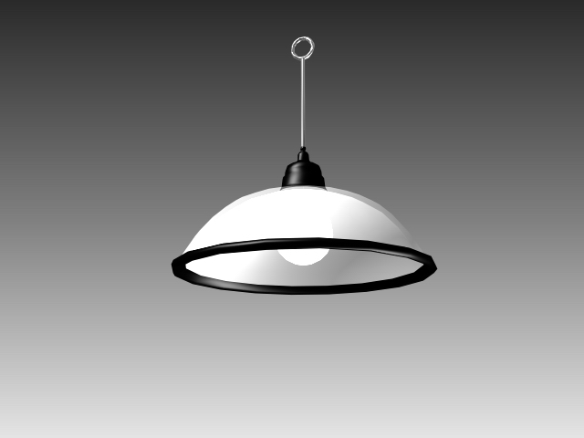 Bowl pendant light 3d rendering