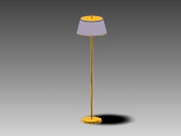Brass floor lamp 3d model preview