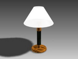 Modern brass table lamp 3d model preview