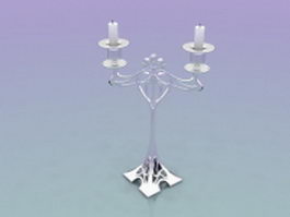 Crystal candelabrum 3d model preview