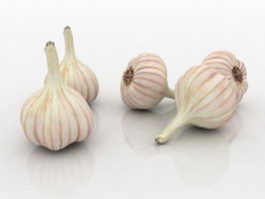 Garlic bulbs 3d model preview