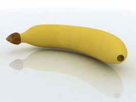 Banana fruit 3d model preview