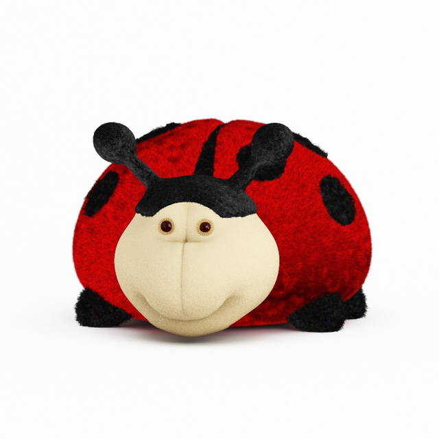 Insect beetle plush 3d rendering