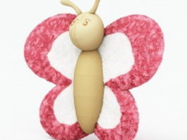 Plush butterfly toy 3d model preview