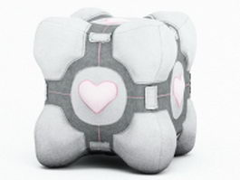 Stuffed toy cube 3d preview