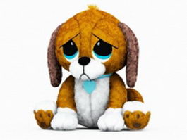 Stuffed animals dogs 3d model preview