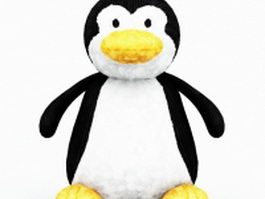 Plush penguin toy 3d preview