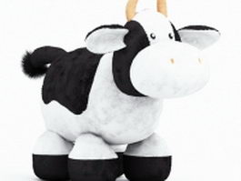 Stuffed cow toy 3d preview