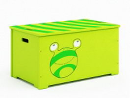 Toy storage box 3d model preview