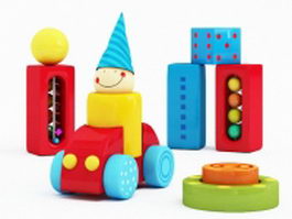 Building blocks toys 3d preview