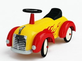 Children toy car 3d model preview