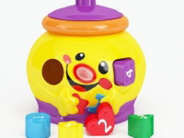 Plastic letter toys 3d preview
