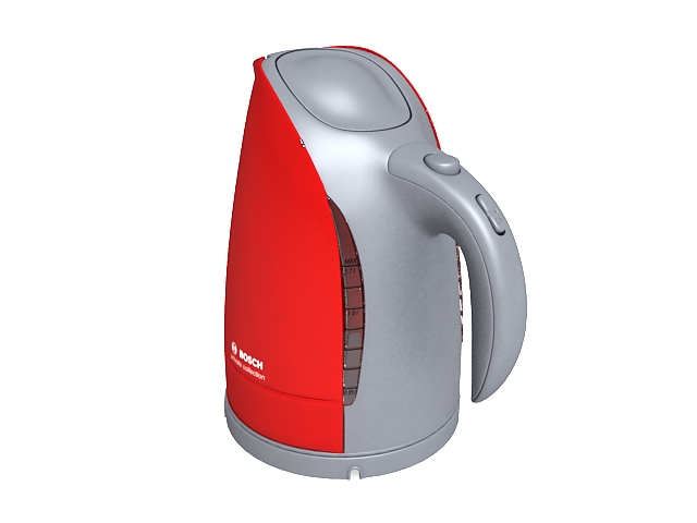 Bosch electric kettle 3d rendering