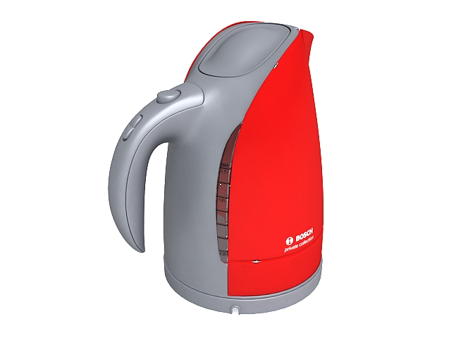Bosch electric kettle 3d rendering