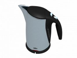 Braun water kettle 3d model preview