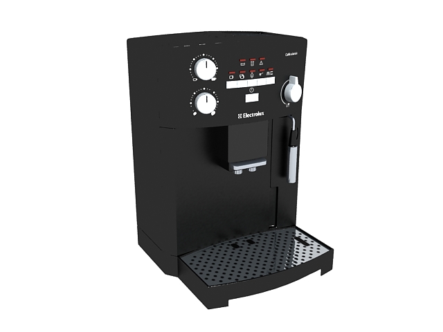 Electrolux coffee machine 3d rendering