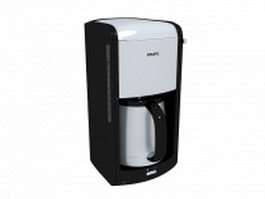 Krups espresso machine 3d model preview
