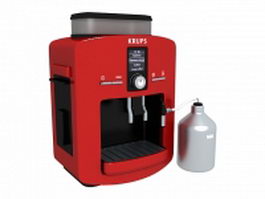 Krups espresso coffee maker 3d preview