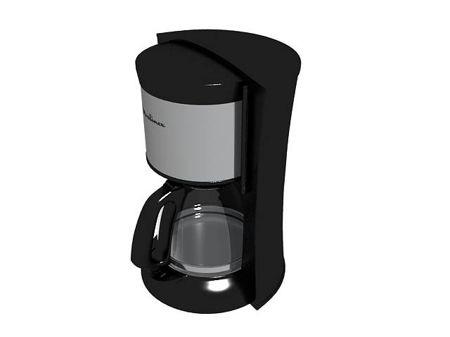 Moulinex coffee maker 3d rendering