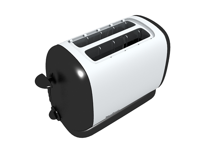 Moulinex toaster 3d rendering