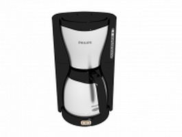 Philips coffee maker 3d model preview