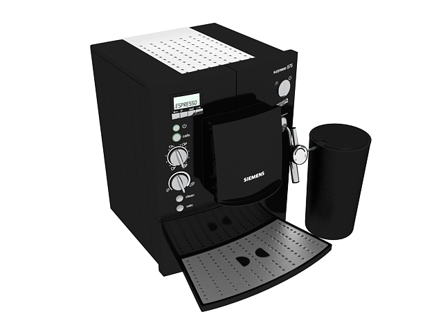 Siemens Espresso machine 3d rendering