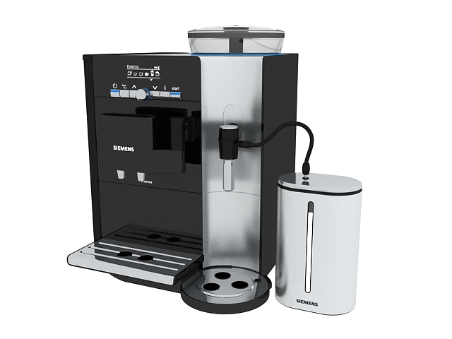 Siemens coffee machine 3d rendering