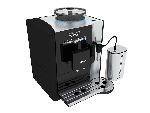 Siemens coffee machine 3d rendering