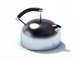 Stainless steel water kettle 3d preview