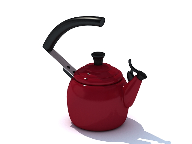 Stovetop tea kettle 3d rendering