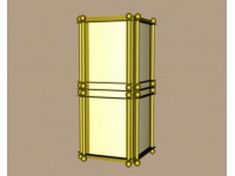 Brass wall sconces 3d model preview