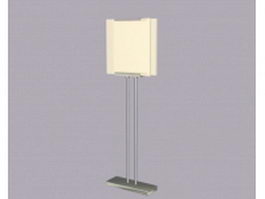 Standing floor lamp 3d model preview