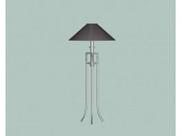 Modern table lamps 3d model preview