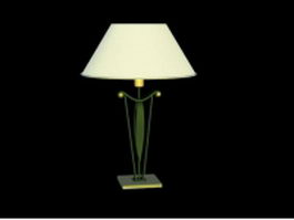 Antique table lamp 3d model preview