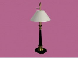 Living room classic table lamp 3d model preview