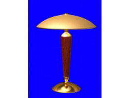 Retro gold table lamp 3d model preview
