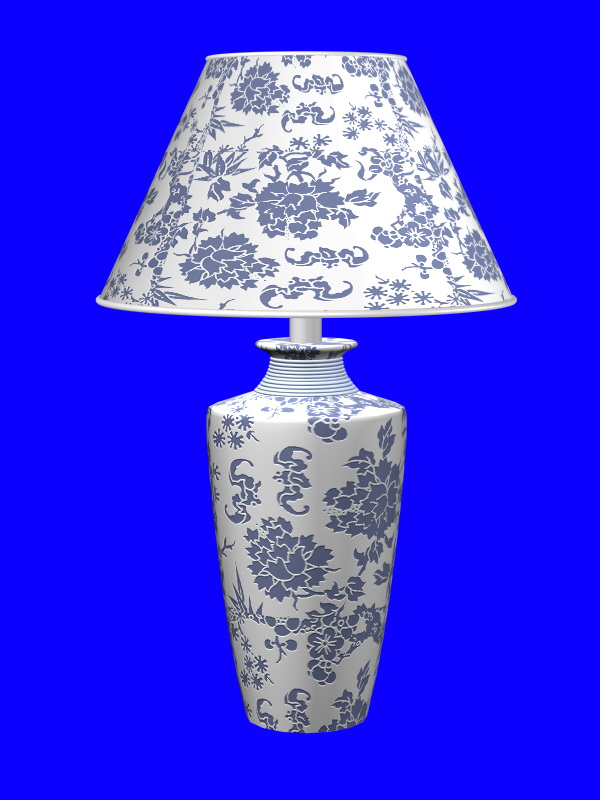 Vintage style lamp 3d rendering