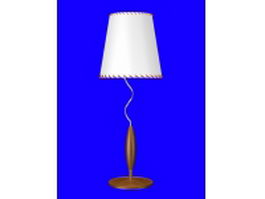 Living room table lamp 3d model preview