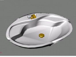 Countertop bathroom basin 3d model preview