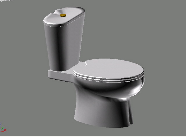 American standard toilet 3d rendering