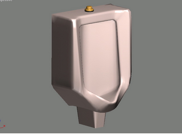 Ceramic urinal 3d rendering