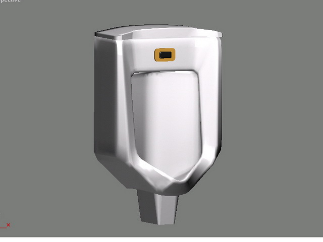 Sensor urinal 3d rendering