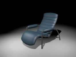 Outdoor recliner chair 3d model preview