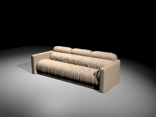 Modern sofa bed 3d rendering