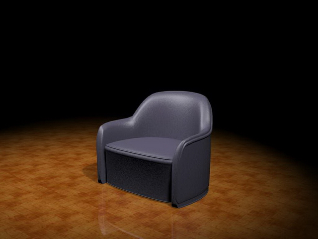 Single sofa chair 3d rendering