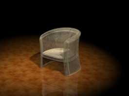 Mesh tub chair 3d preview