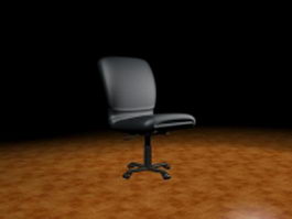 Leather office chair 3d model preview