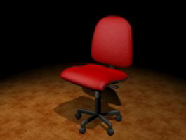 Adjustable office chair 3d model preview