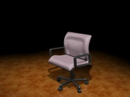 Mesh task chair with arms 3d preview